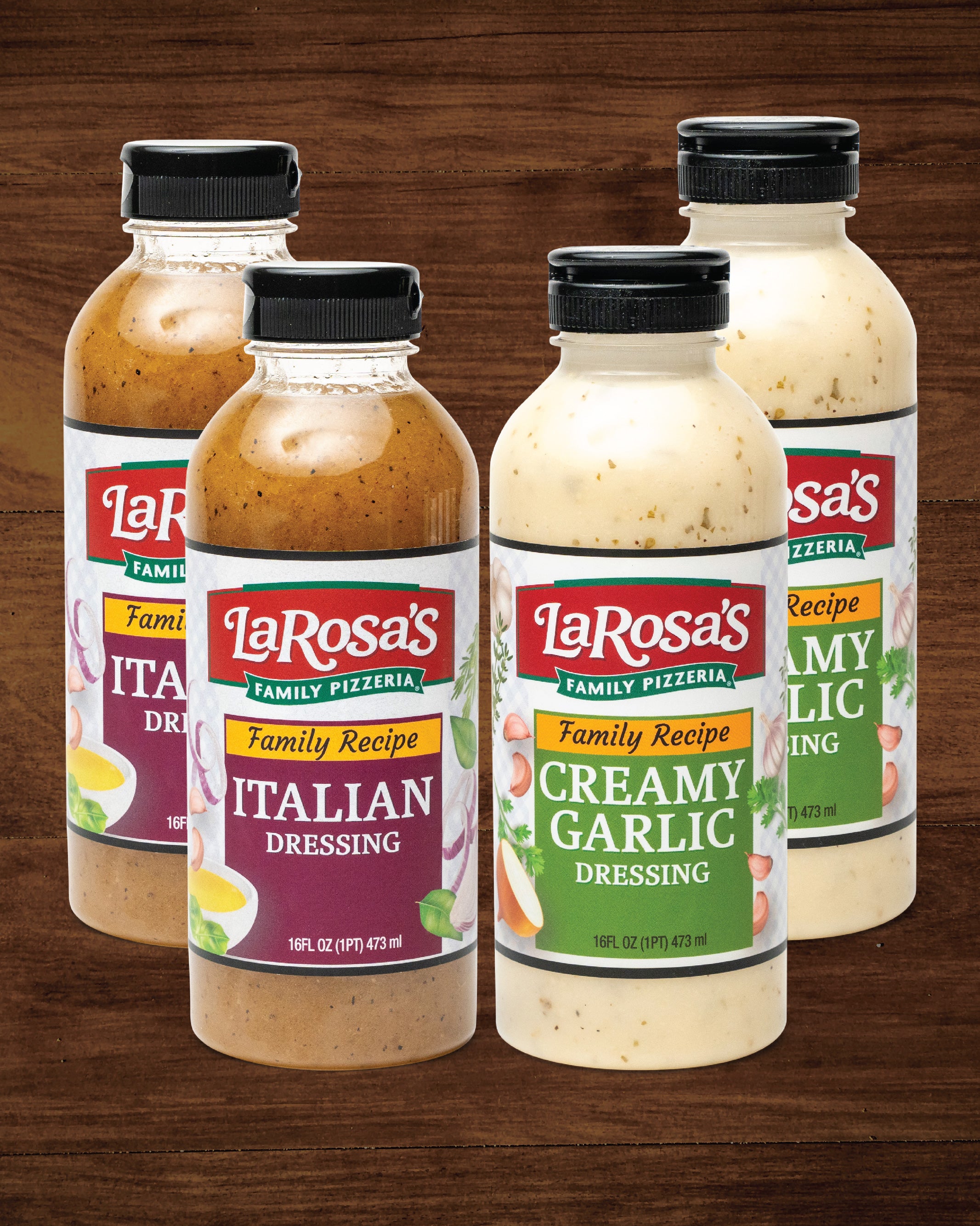 Creamy Garlic and Italian Salad Dressing (4 pack)