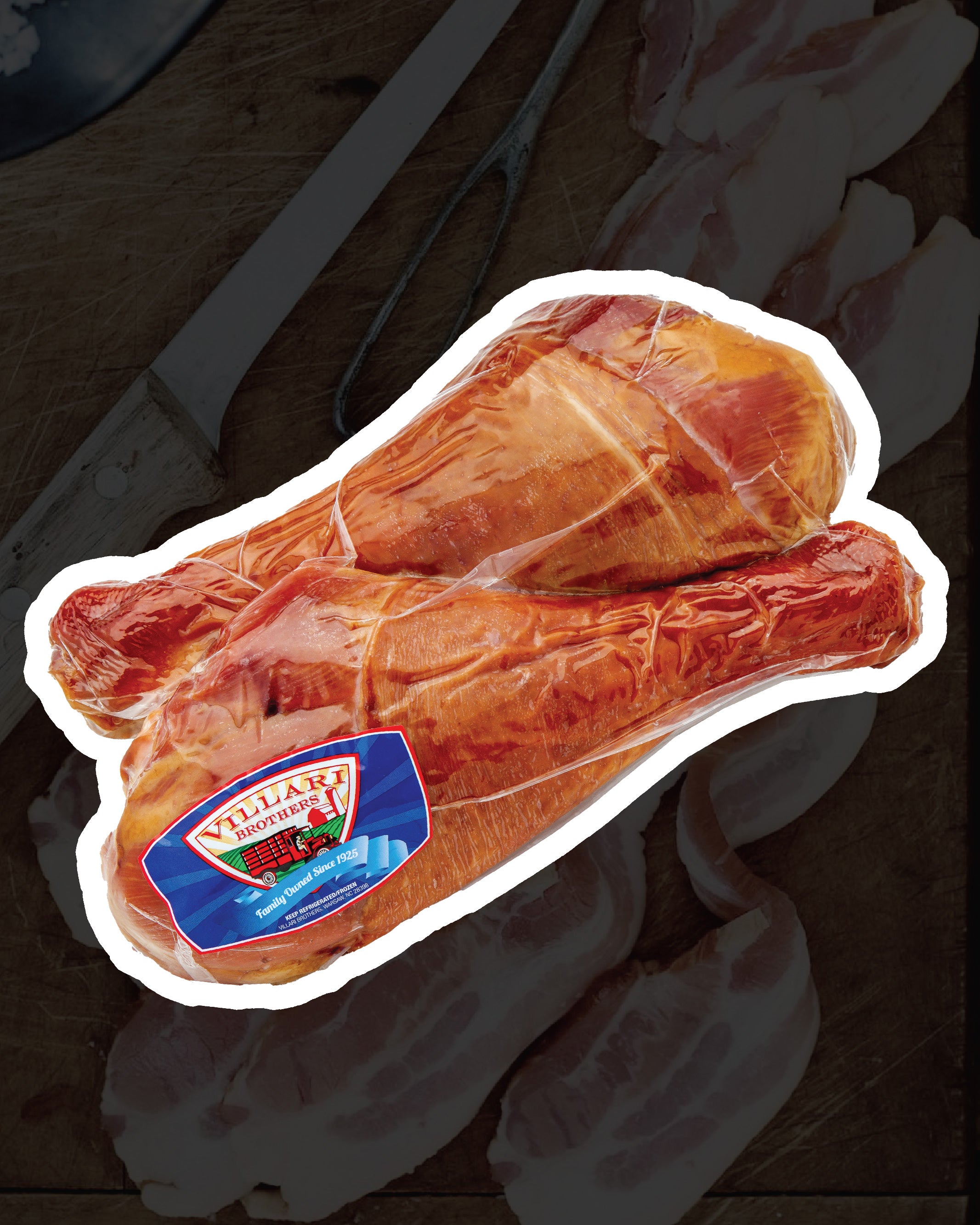 Hardwood Smoked Turkey Drumsticks | 4 Pack (9 lbs avg.)