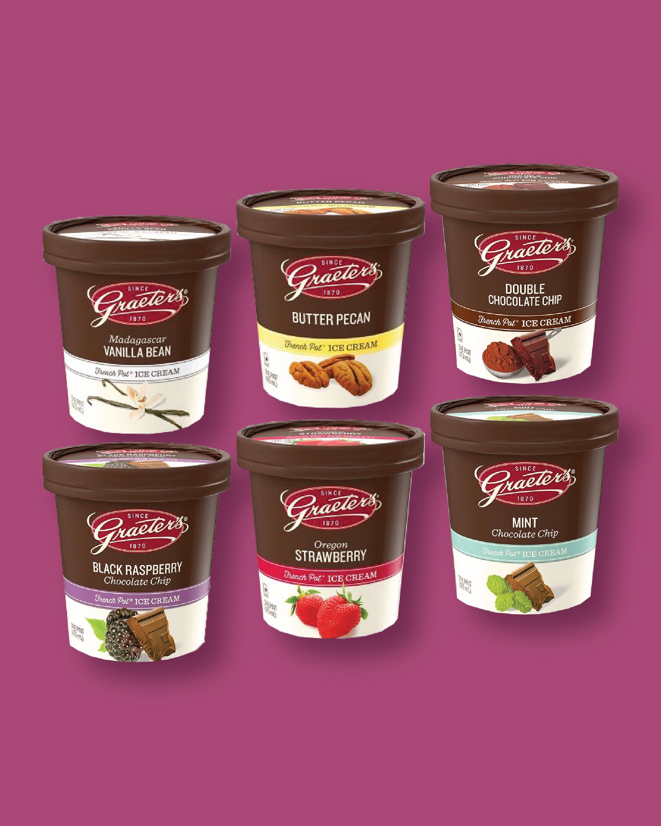 Graeter's Signature Selection Pints (6 or 12 Pack)