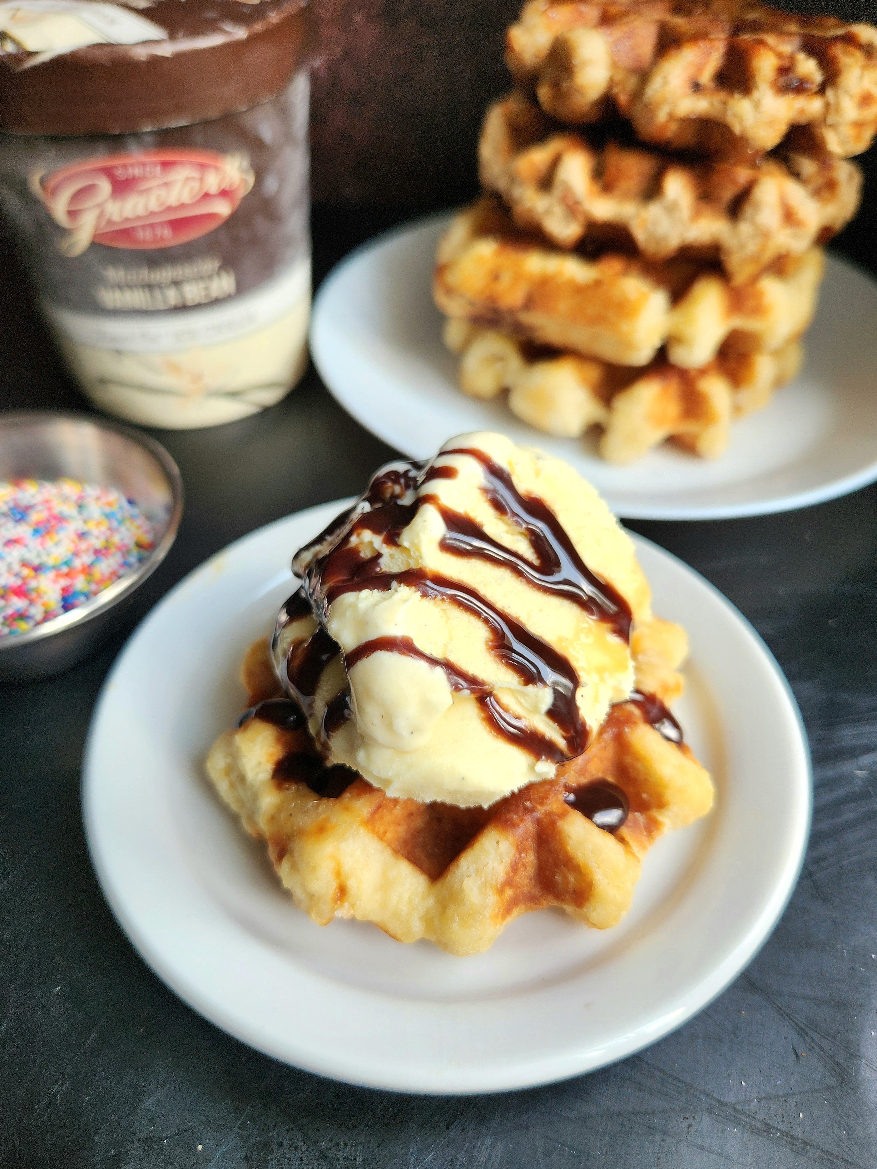 Taste of Belgium Waffles and Graeters Ice Cream