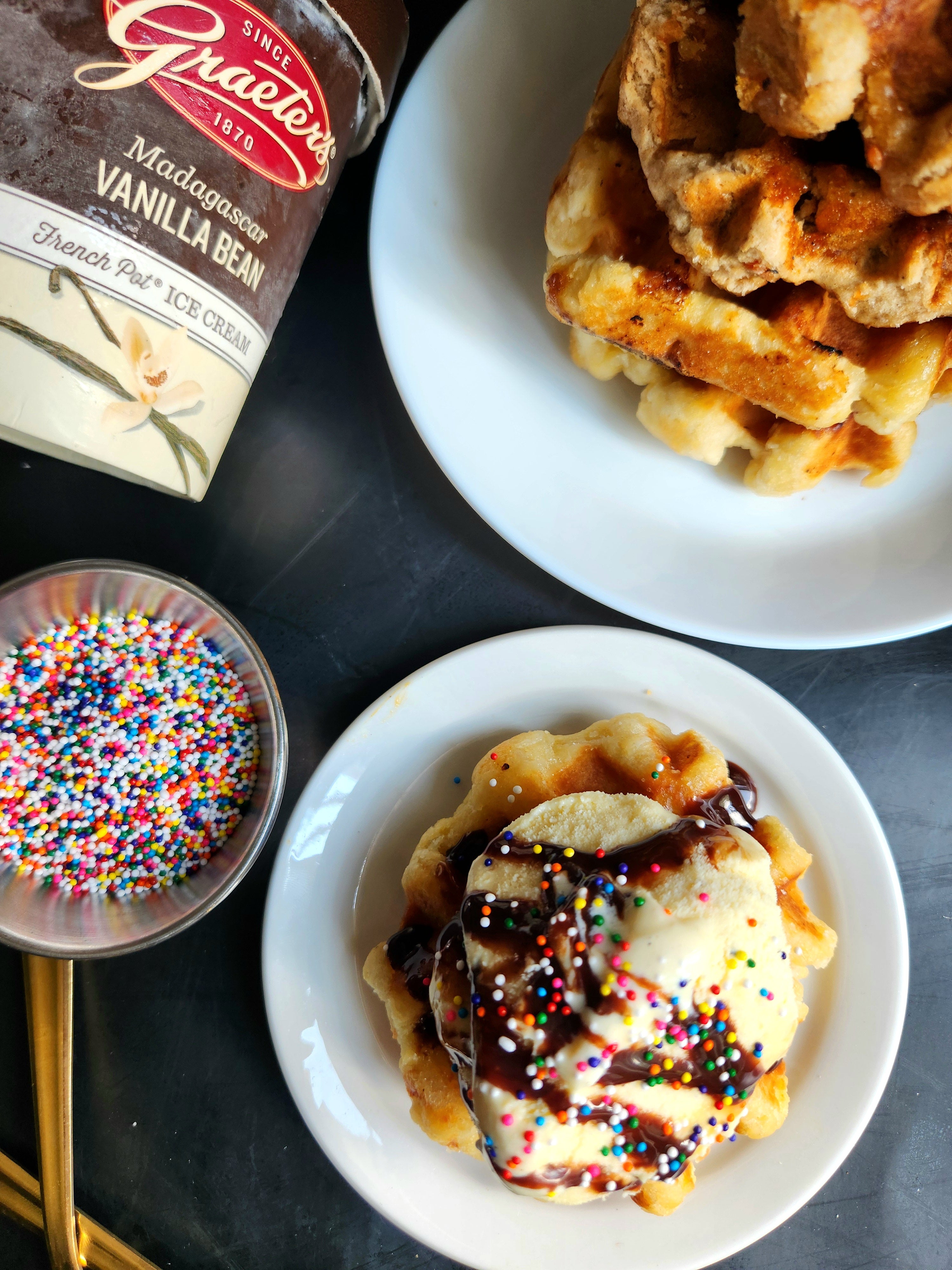 Taste of Belgium Waffles and Graeters Ice Cream