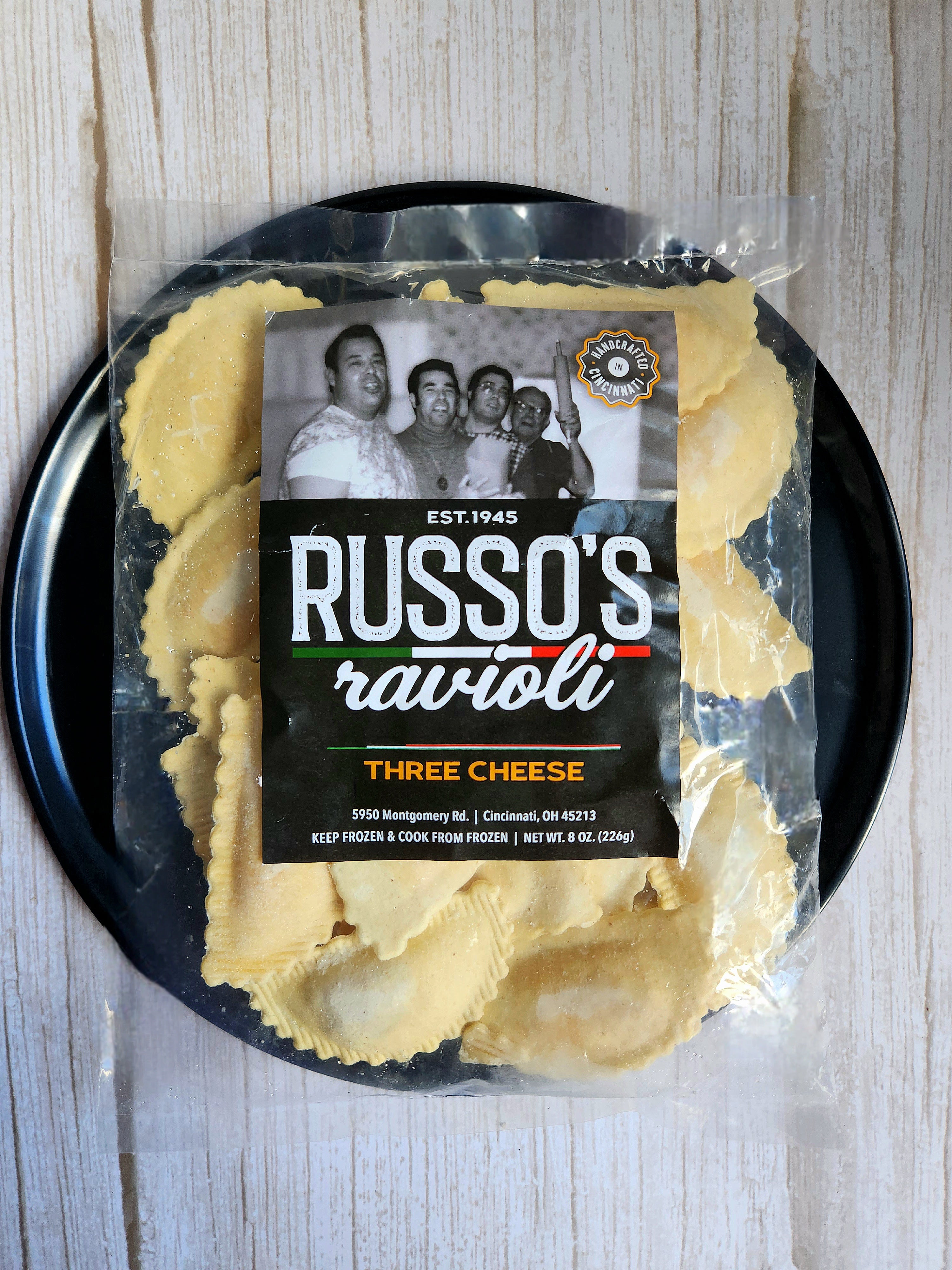 Russo's Three Cheese Ravioli (4 or 8 Pack)