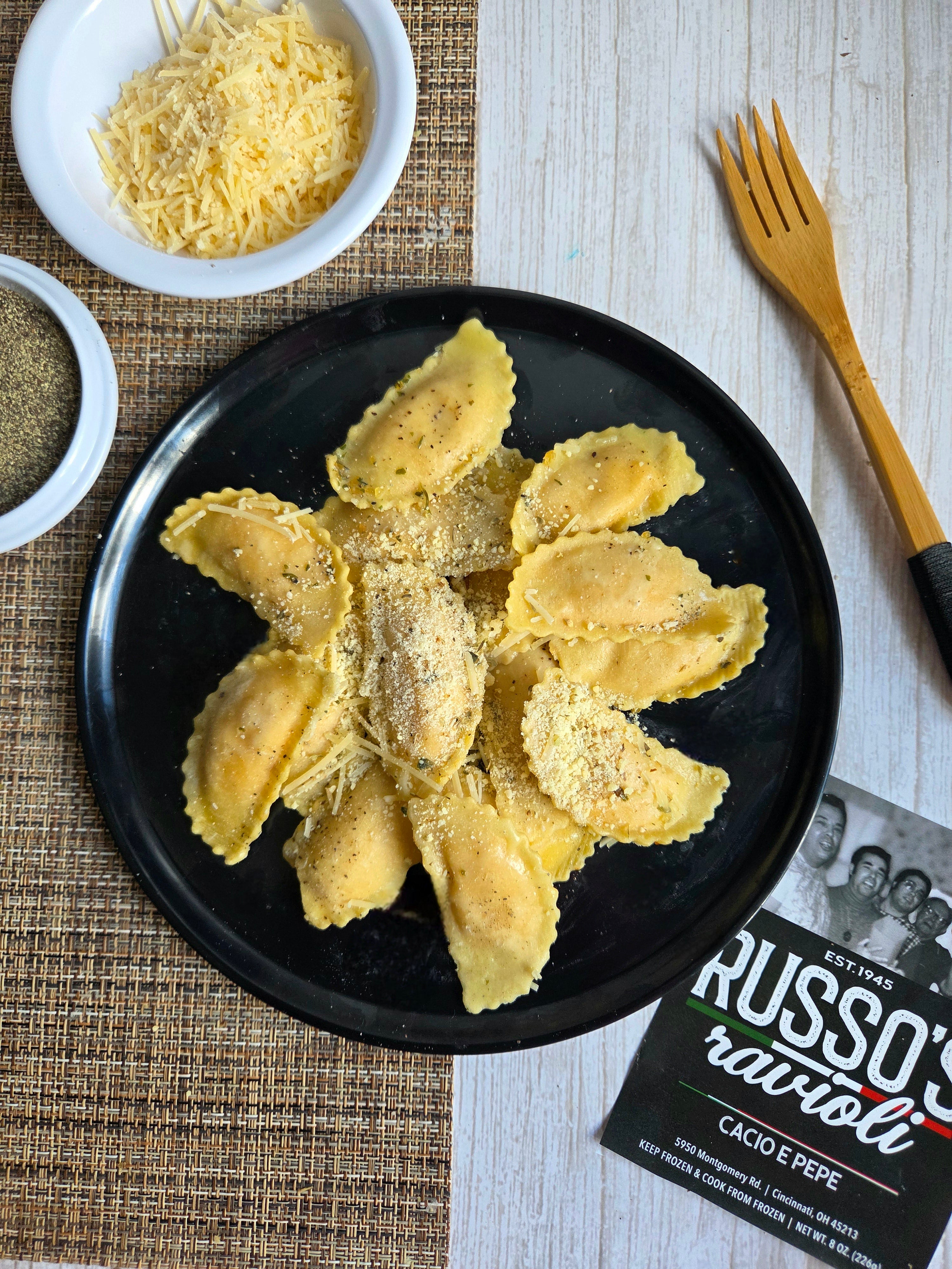 Russo's Cacio e Pepe Ravioli (4 or 8 Pack)