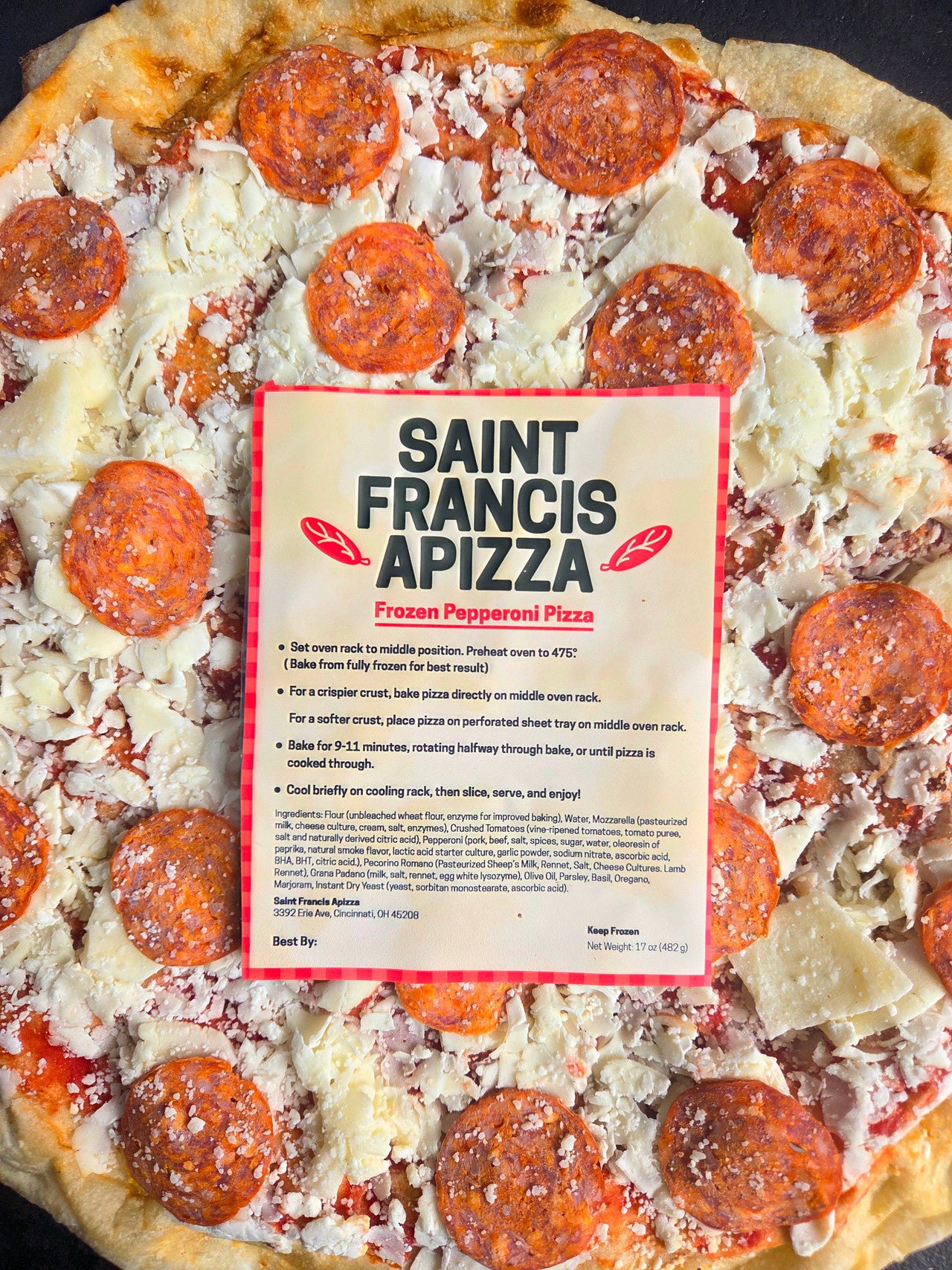 St. Francis Apizza Pepperoni Pizza (4 or 8 Pack)