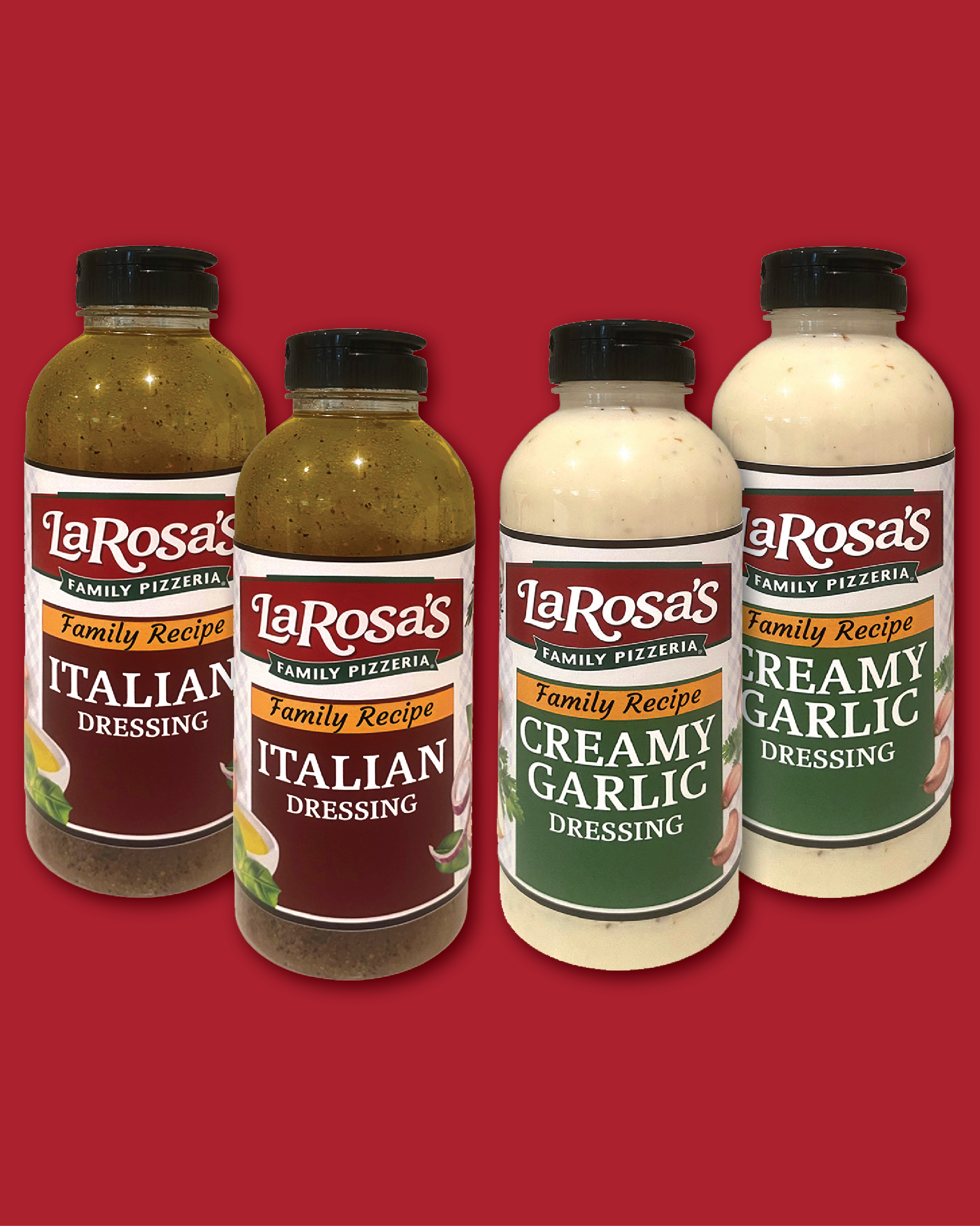 Creamy Garlic and Italian Salad Dressing (4 pack)