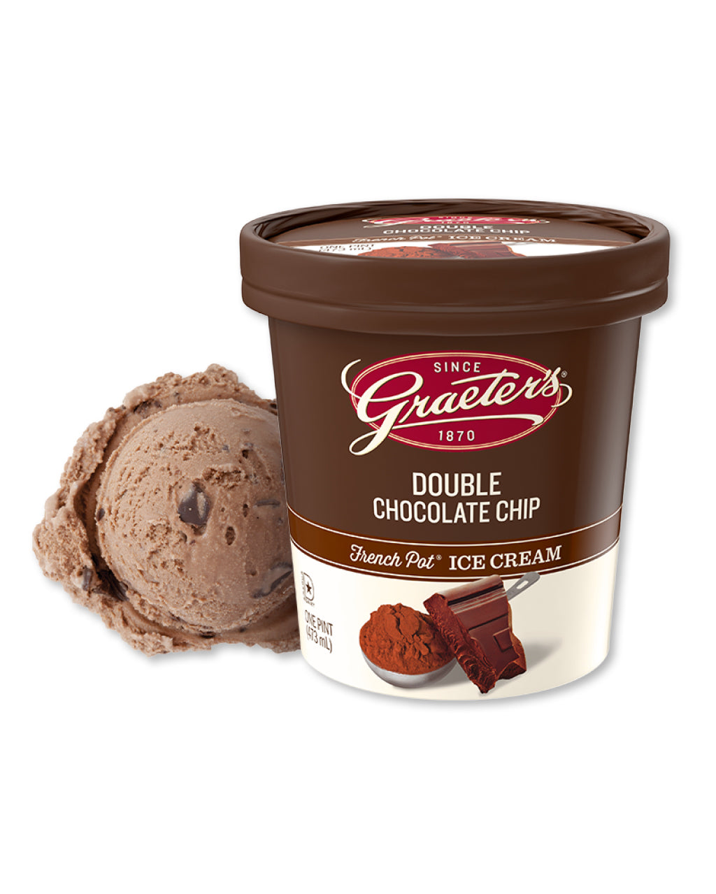 Graeter's Double Chocolate Chip (1 pint) (add-on item)