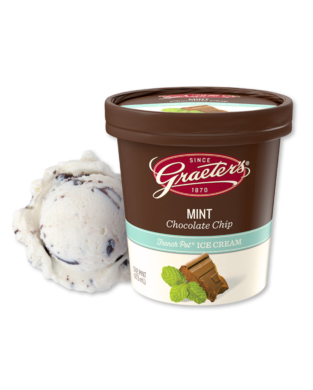 Graeter's Mint Chocolate Chip Ice Cream (1 pint) (add-on item) – Cincy ...