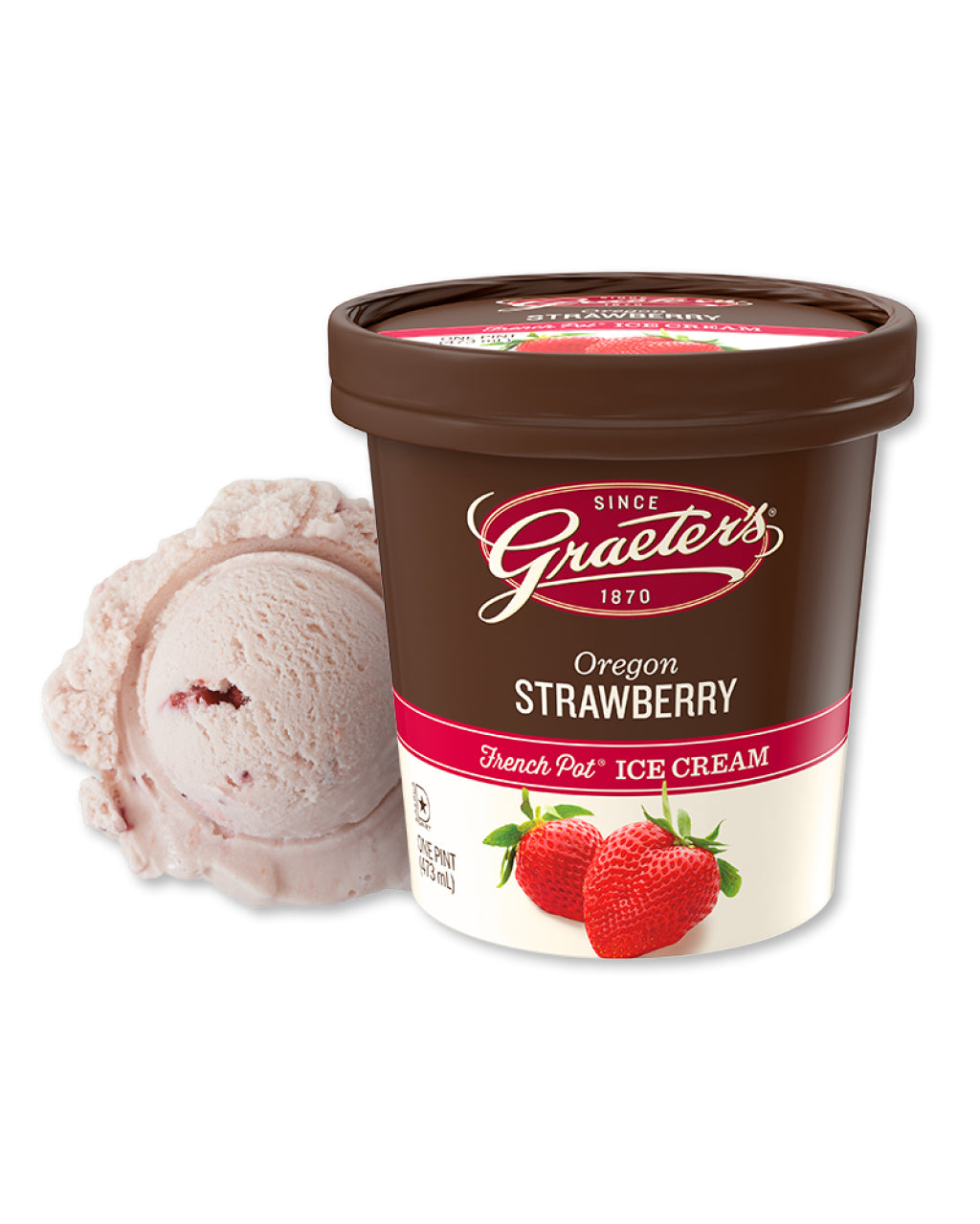 Graeter's Strawberry Ice Cream (1 pint) (add-on item)
