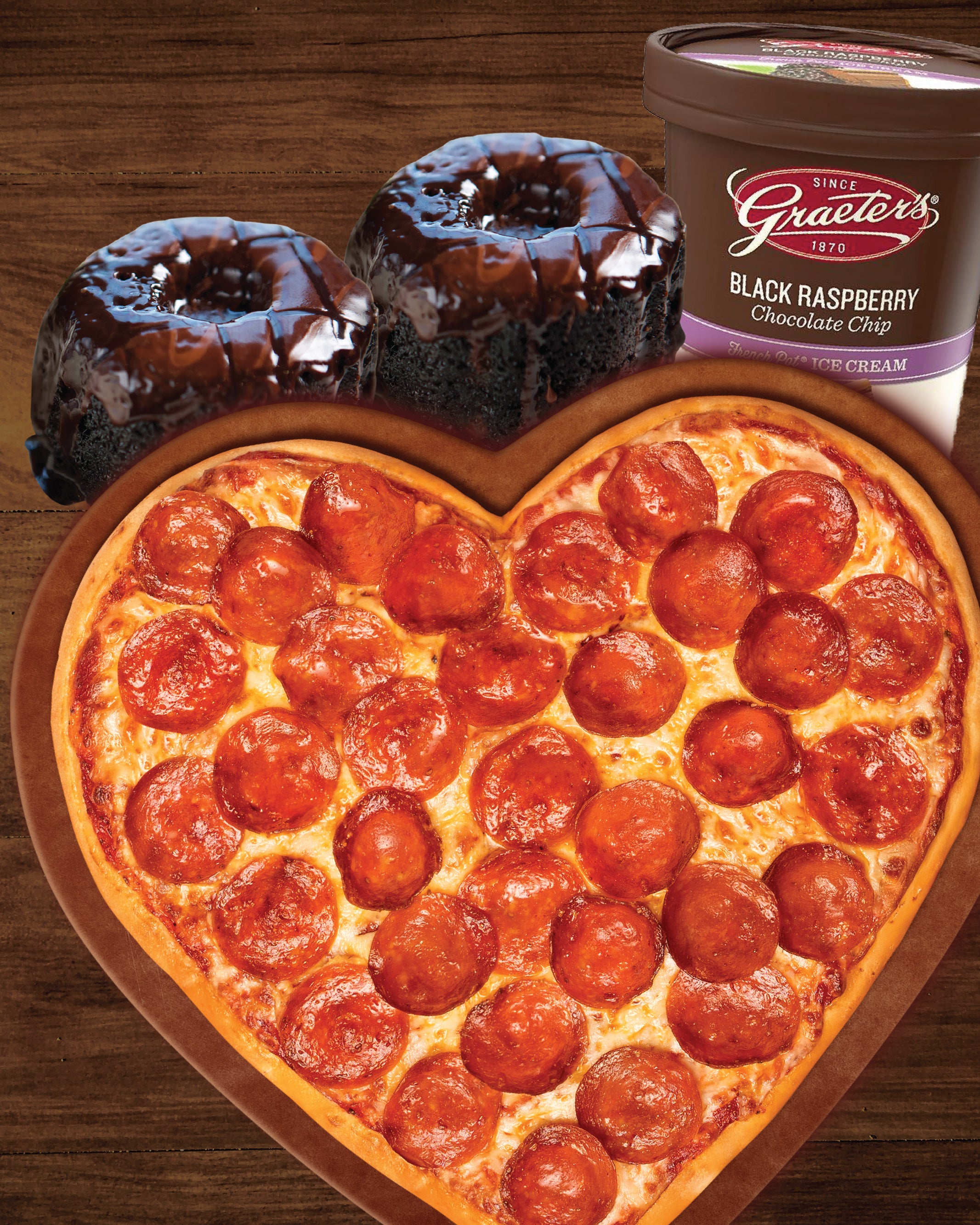LaRosa's Date Night Kit (Includes Heart-Shaped Pizza)