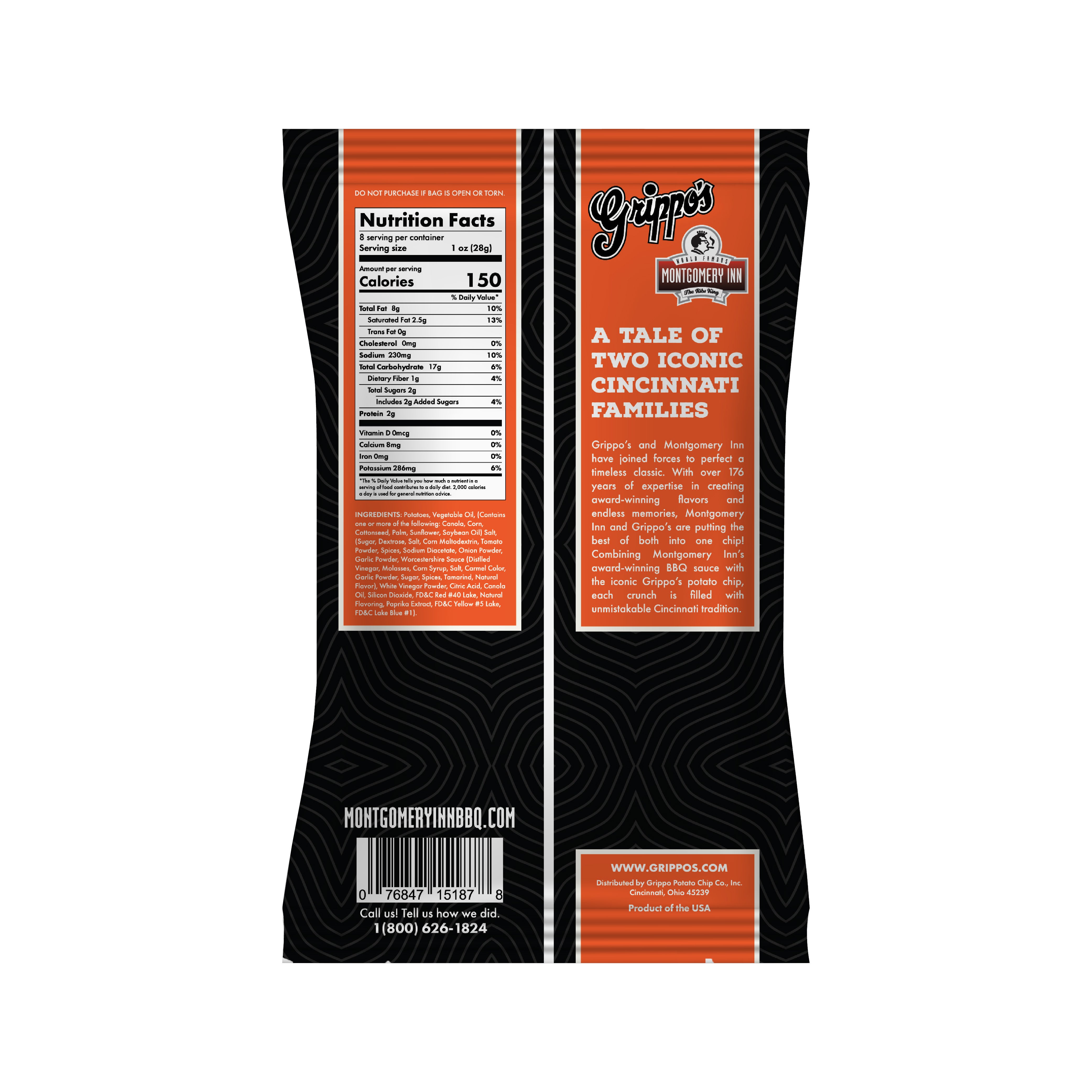 Grippo's Original Montgomery Inn Potato Chips Combo Pack (8 oz)
