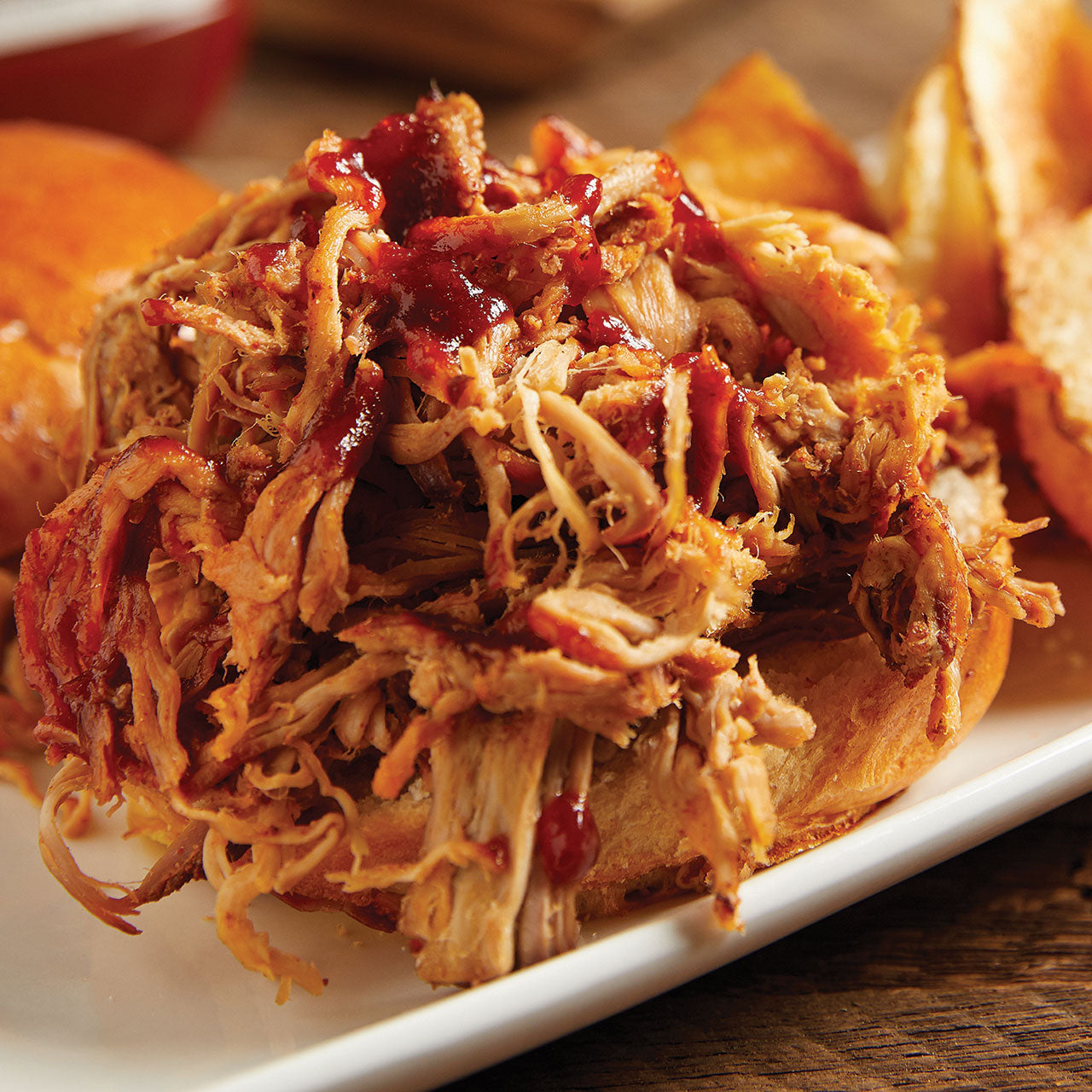 Montgomery Inn Pulled Pork or Pulled Chicken (add-on item)
