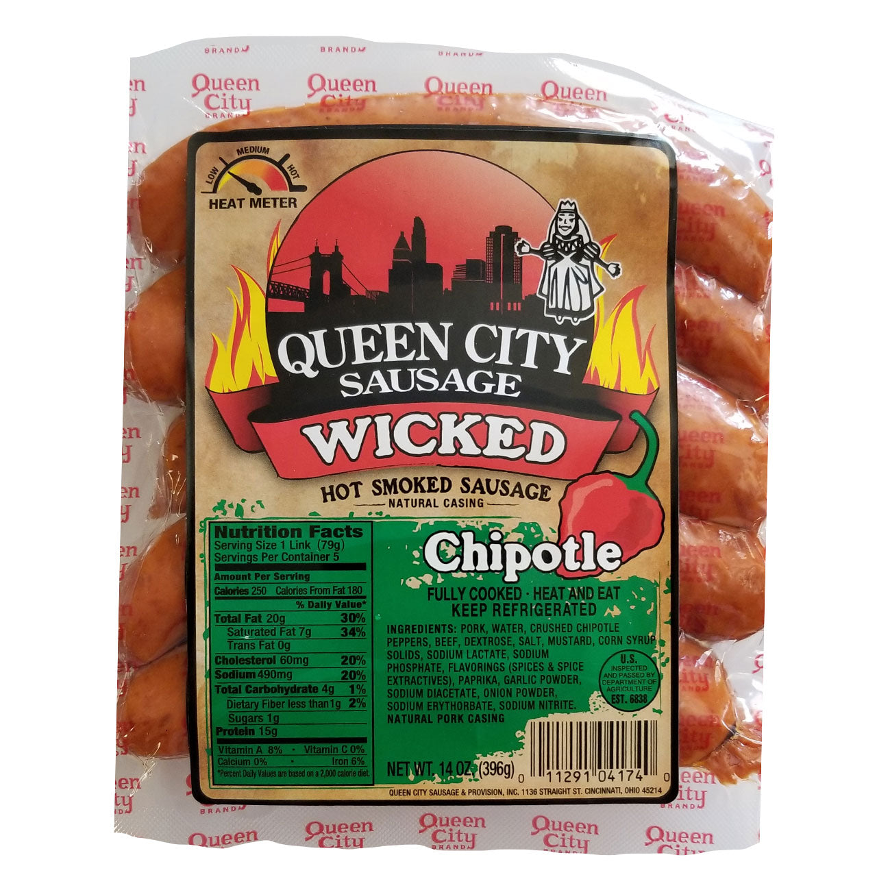 Wicked Hot Sausages (6 pack)