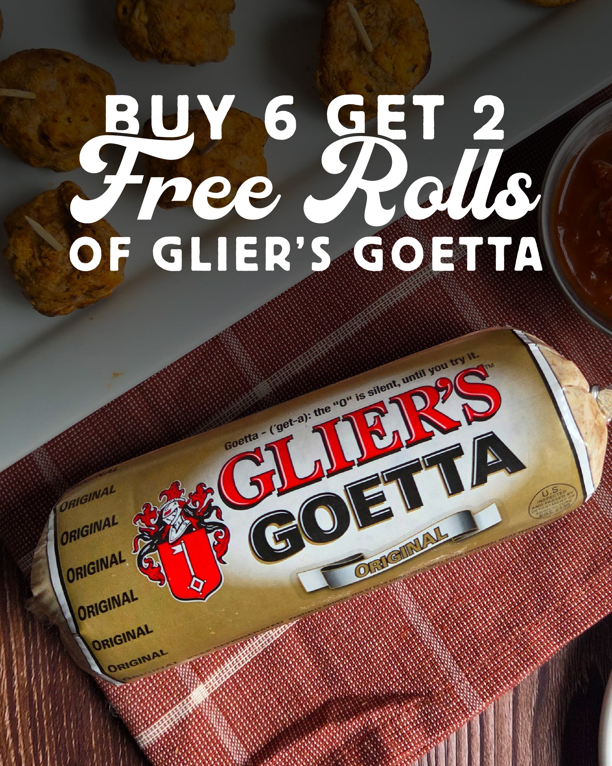 Buy 6, Get 2 Rolls of Goetta | 8 Rolls Total