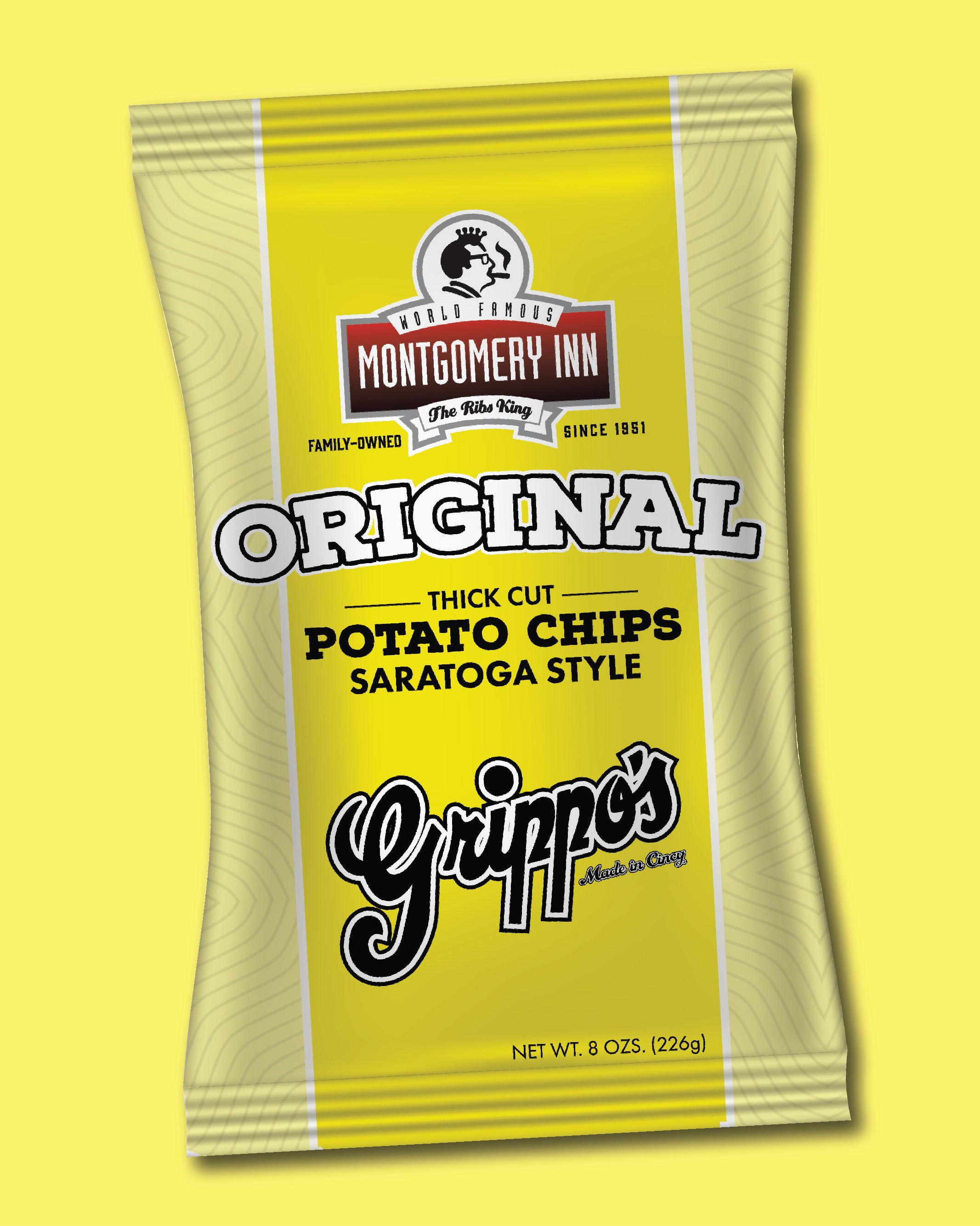 Grippo's Original Montgomery Inn Thick Cut Saratoga Style Potato Chips (8 oz)