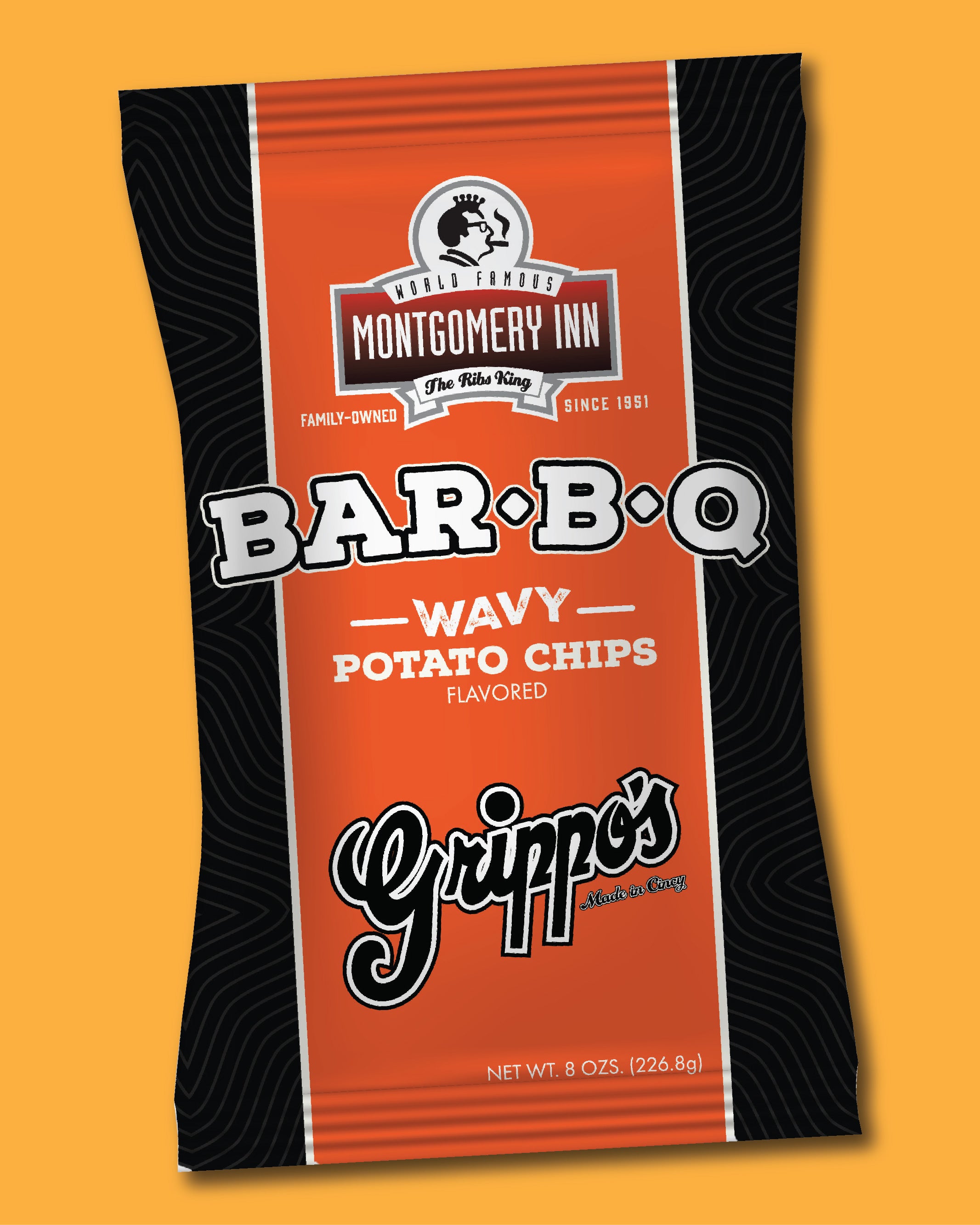 Grippo's Original Montgomery Inn Wavy BBQ Potato Chips (8 oz)