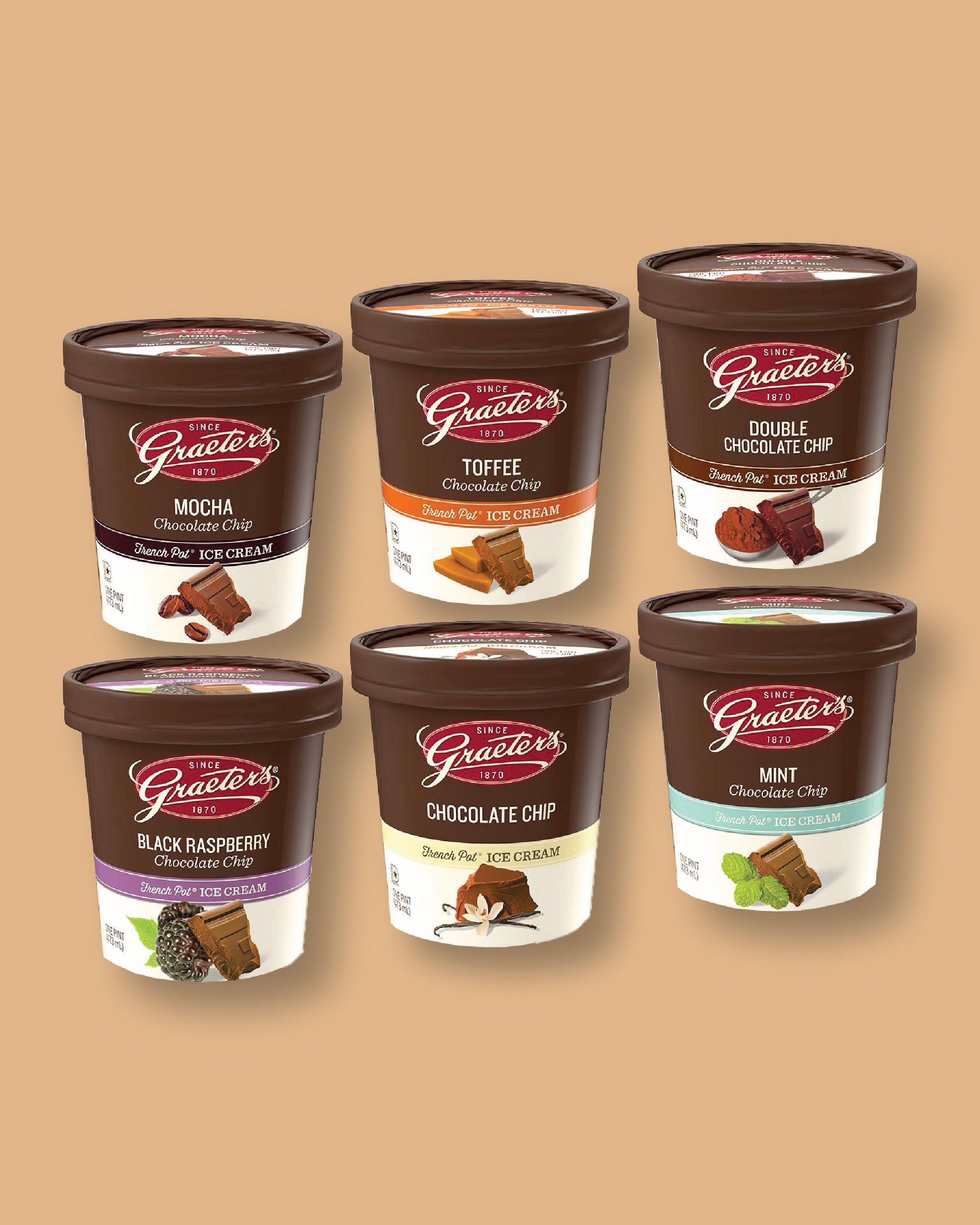 Graeter's Chip Selection Pints (6 or 12 Pack)