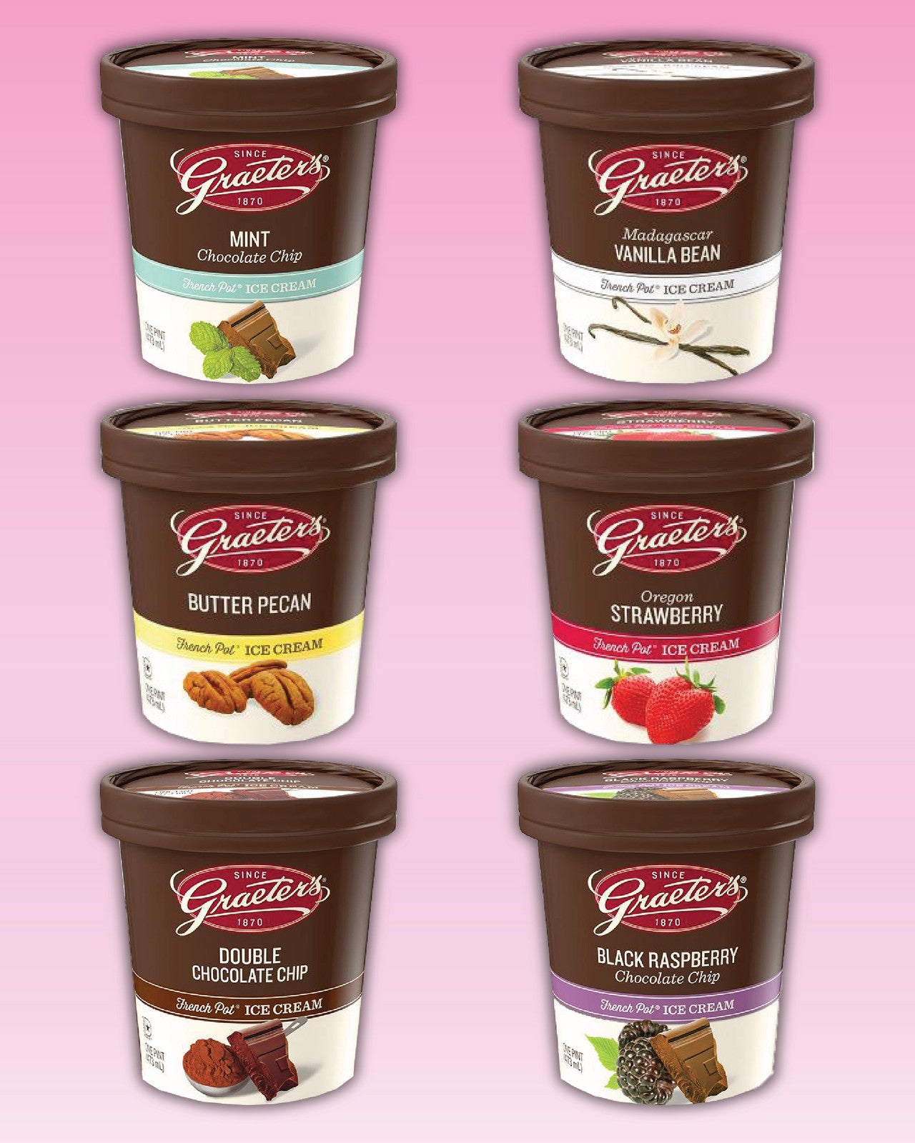 Graeter's Signature Selection Pints (6 or 12 Pack)