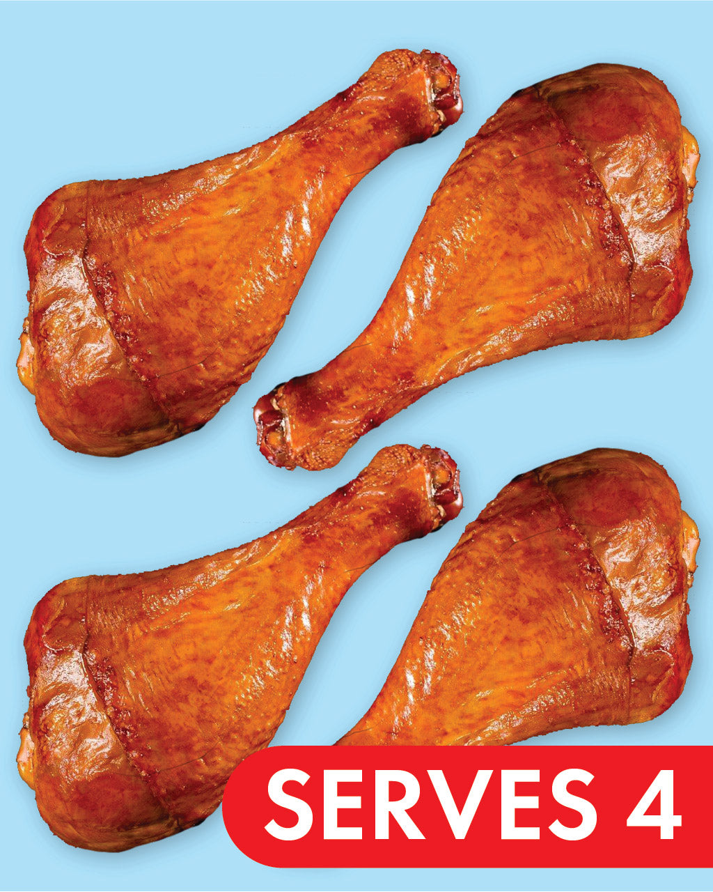 Hardwood Smoked Turkey Drumsticks (9 lbs avg.)